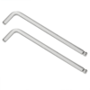 Ball end long arm hex key Allen wrench, stainless steel, hex socket drive 4