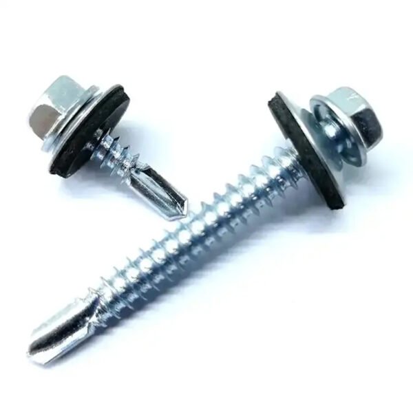 DIN7504 Hex Head Self Drilling Screw With EPDM Bonded Washer 0001 DIN7504 Hex Head Self Drilling Screw With EPDM Bonded Washer