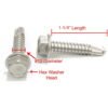 Hex Washer Head Self Drilling Screws