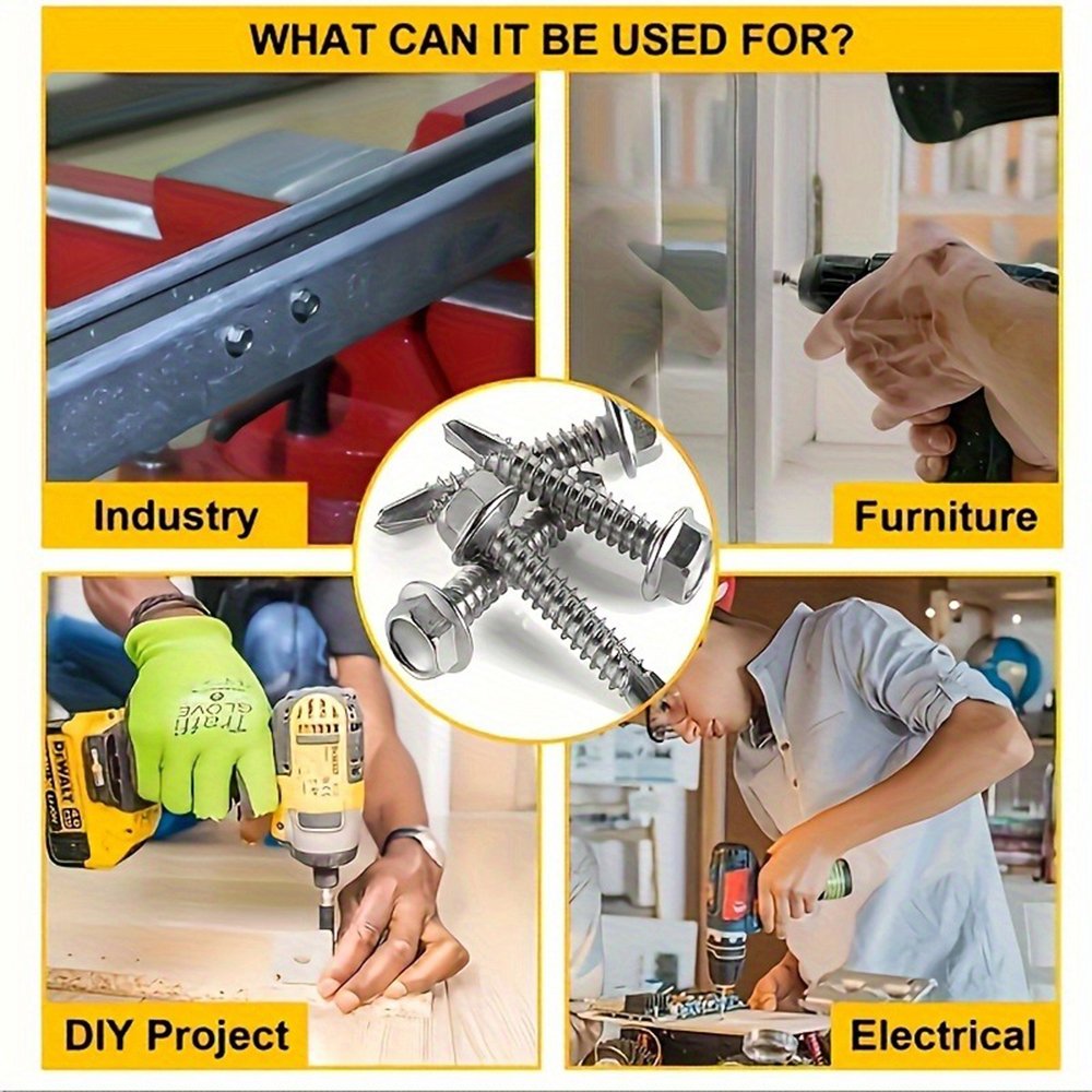 Hex Washer Head Self Drilling Screws