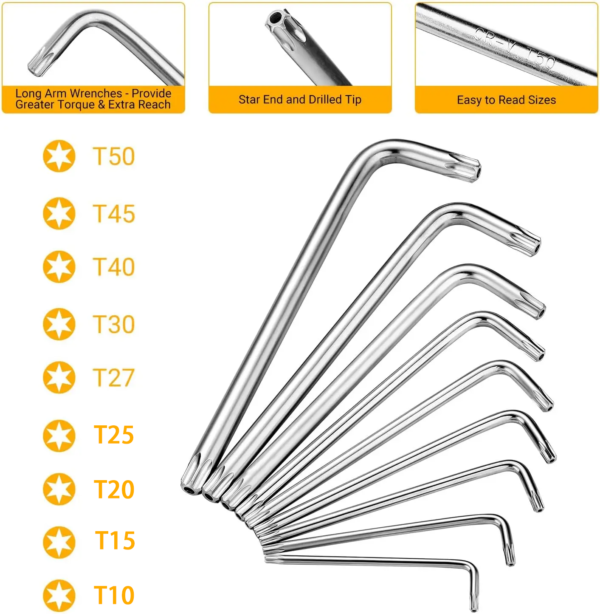 Plum Torx Key Wrench Set 02 Plum Torx Key Wrench Set