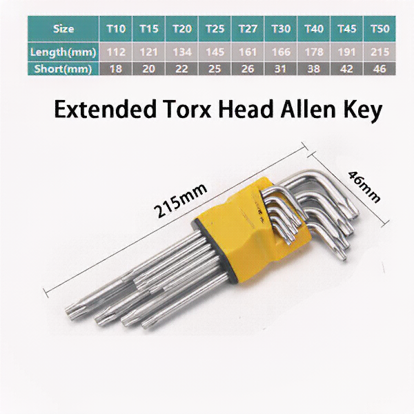 Plum Torx Key Wrench Set 03 Plum Torx Key Wrench Set