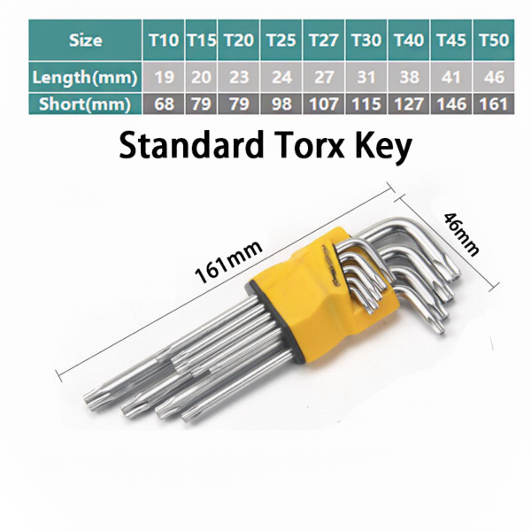Plum Torx Key Wrench Set 04 Plum Torx Key Wrench Set