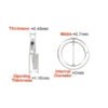 Split Spring Lock Washers for bolts and nuts