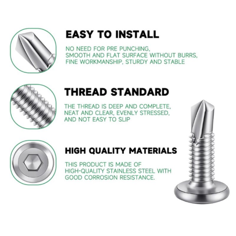 Square Pan Head Self Drilling Screws