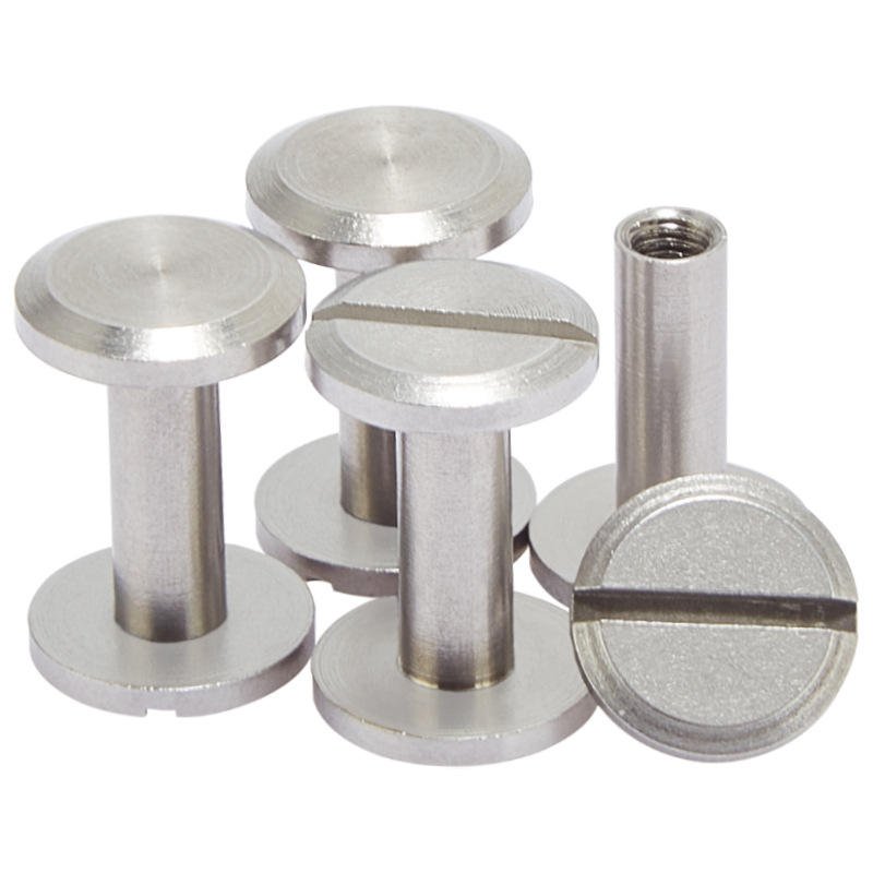 Stainless Steel Flat Slotted Chicago Screws for Furniture Assembly