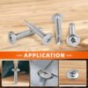 Wafer Truss Phillips Head Sheet Metal Screw
