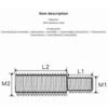 304 Stainless Steel Double Head Transfer Screw Bolt 04 304 Stainless Steel Double Head Transfer Screw Bolt