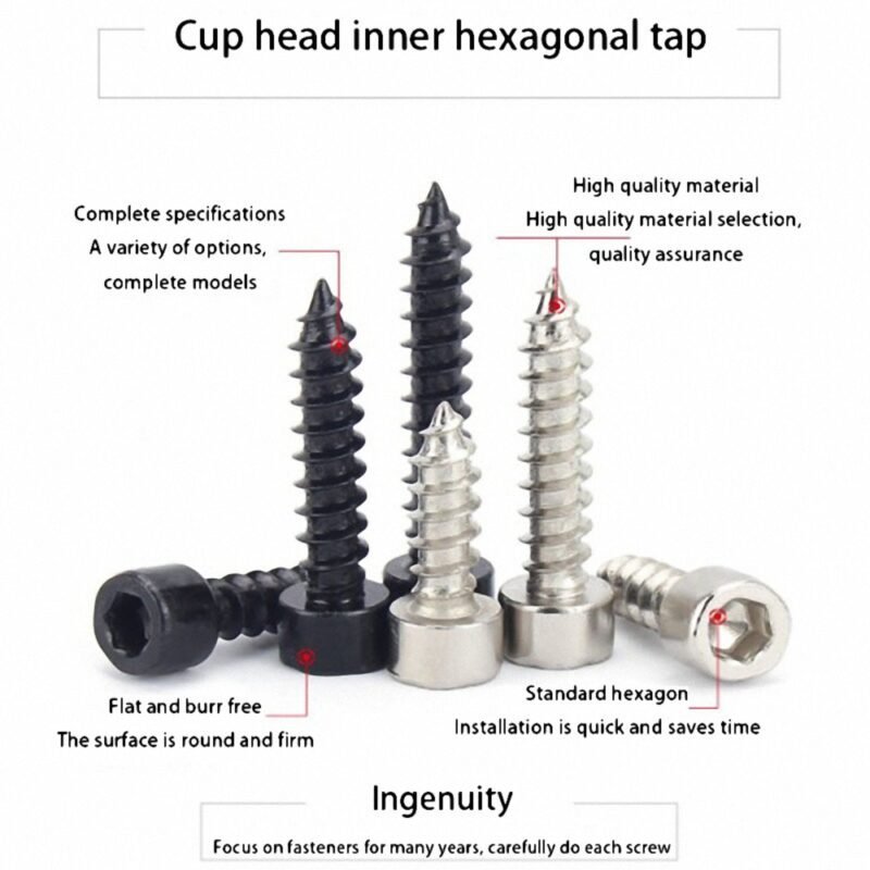 Allen Socket Head Cap Self Tapping Wood Screw
