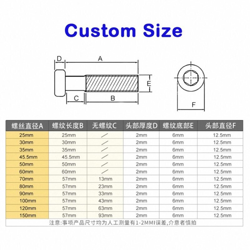 Huaduo Screw Binding Hexagon Furniure Screws Joint Connection Bolts