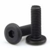 Black hexagon socket head joint connector bolt with hex socket drive