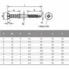 CSK Torx Double Thread Composite Deck Screw 05 CSK Torx Double Thread Composite Deck Screw
