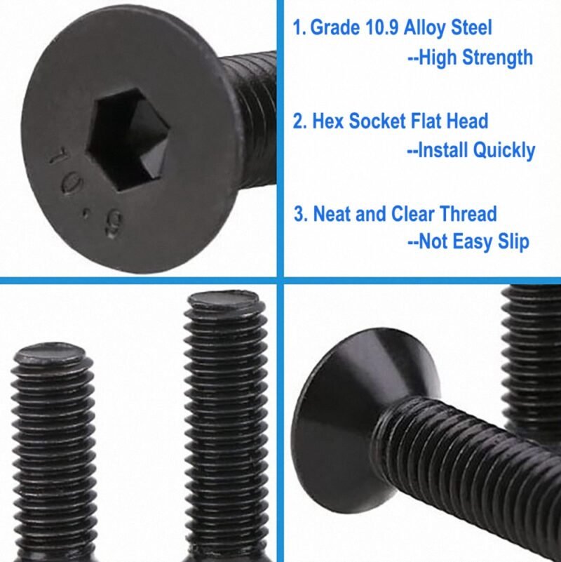DIN 7991 Flat/Countersunk Hex Socket Head Cap Screws Bolts 03