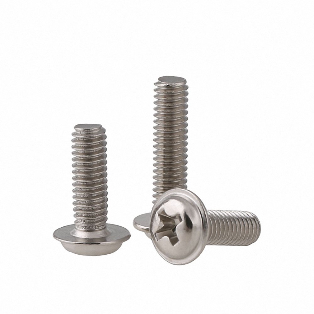 DIN967 Stainless Steel 304 Cross Pan Wafer Head Machine Thread Screw