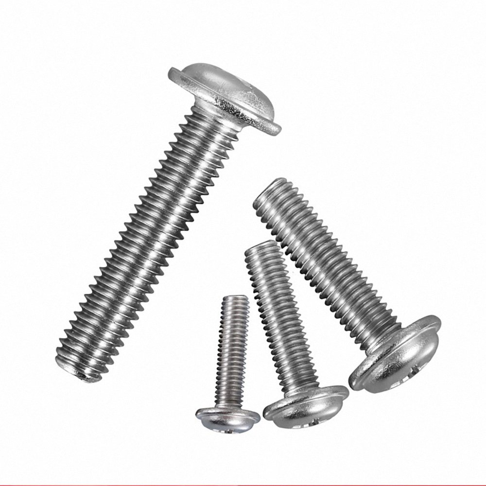 DIN967 Stainless Steel 304 Cross Pan Wafer Head Machine Thread Screw