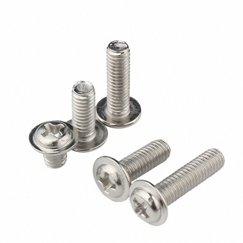 DIN967 Stainless Steel 304 Cross Pan Wafer Head Machine Thread Screw