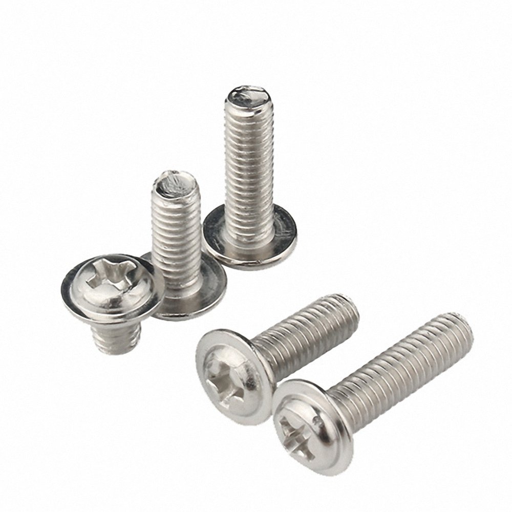DIN967 Stainless Steel 304 Cross Pan Wafer Head Machine Thread Screw