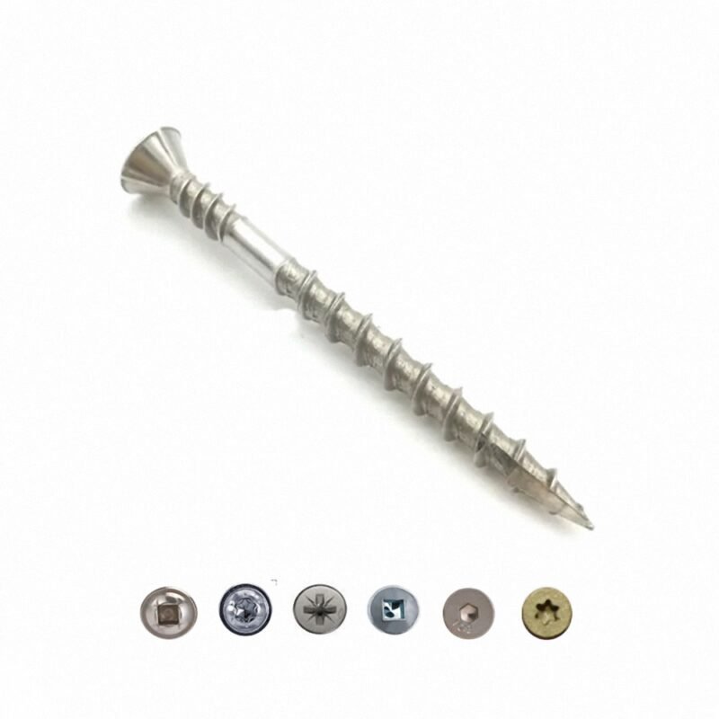 Double Thread Square Drive Hardwood Deck Screw