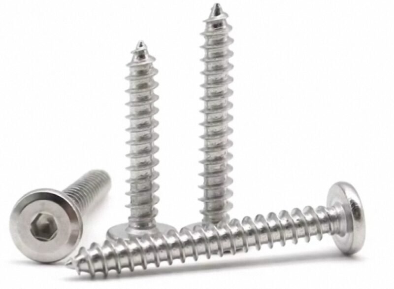 Flat Head Inverted Edge Hexagon Wood Screw