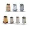 Flat Hexagon Head Knurled Rivet Nut