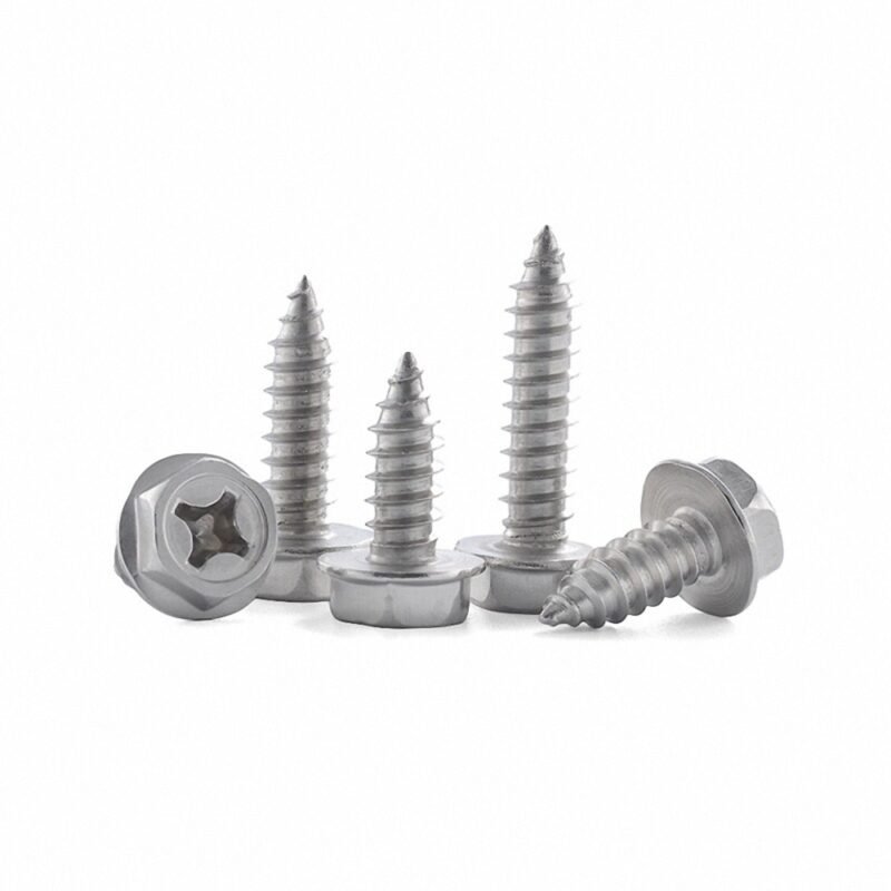 Hexagon Cross Recessed Flange Head Tapping Wood Screw