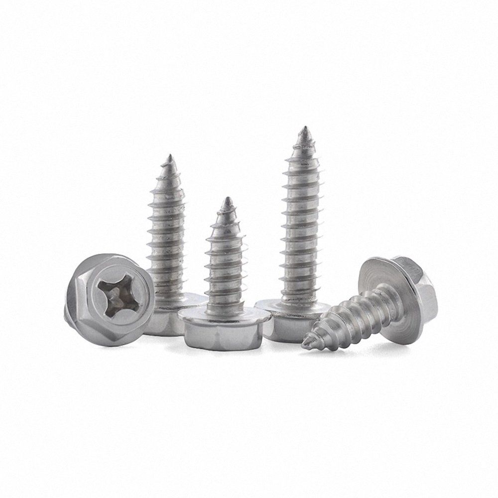 Hexagon Cross Recessed Flange Head Tapping Wood Screw