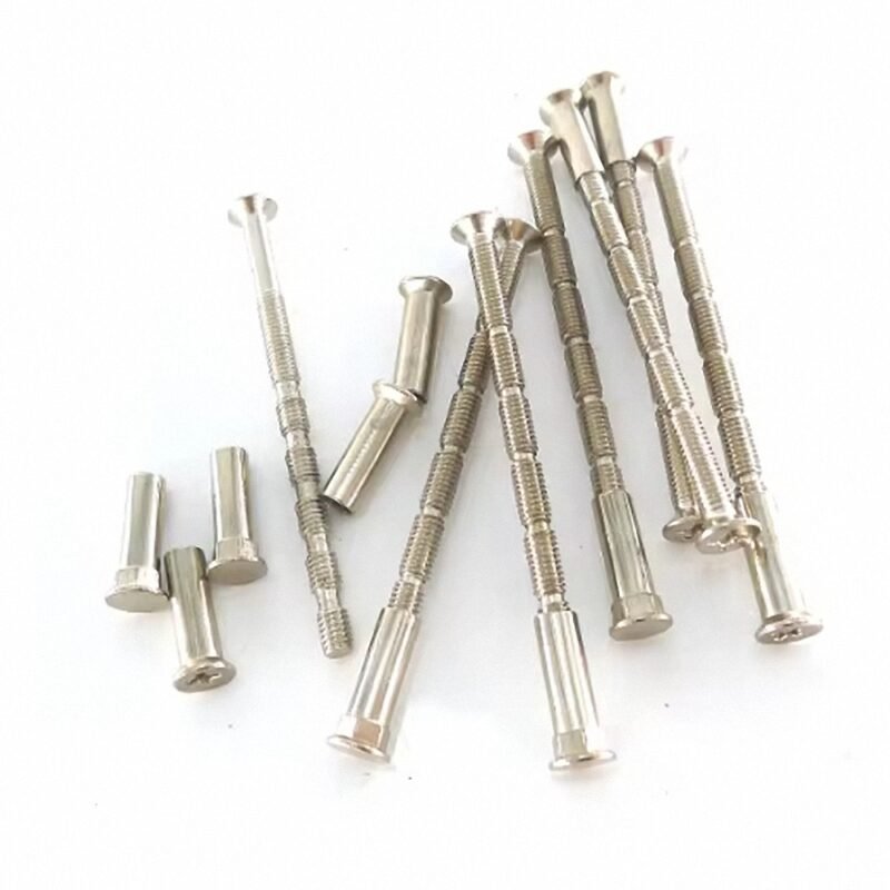 Nickel Stainless Steel Countersunk Head Connecting Bamboo Shaped Break-away Screw 01 Nickel Stainless Steel Countersunk Head Connecting Bamboo Shaped Break-away Screw