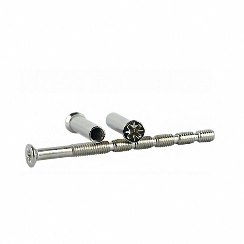 Nickel Stainless Steel Countersunk Head Connecting Bamboo Shaped Break-away Screw 02 Nickel Stainless Steel Countersunk Head Connecting Bamboo Shaped Break-away Screw