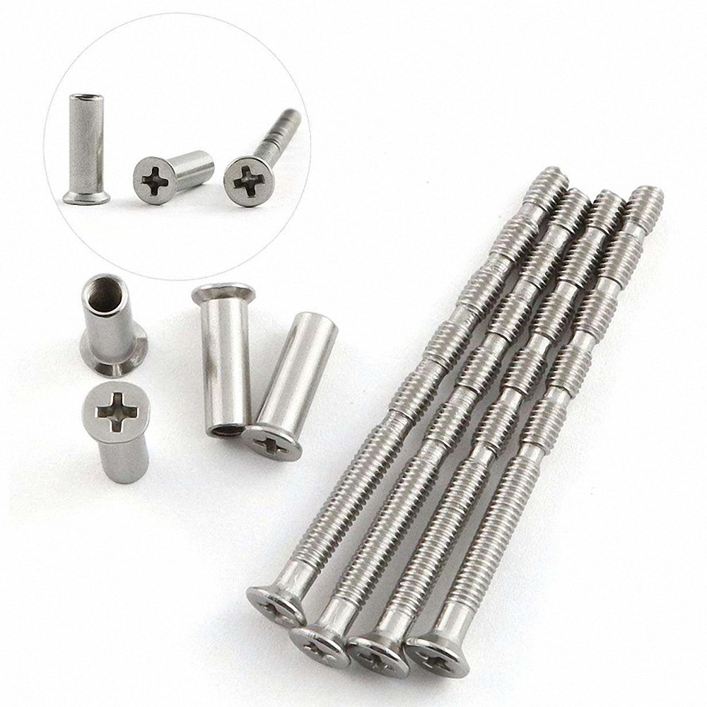 Nickel Stainless Steel Countersunk Head Connecting Bamboo Shaped Break-away Screw