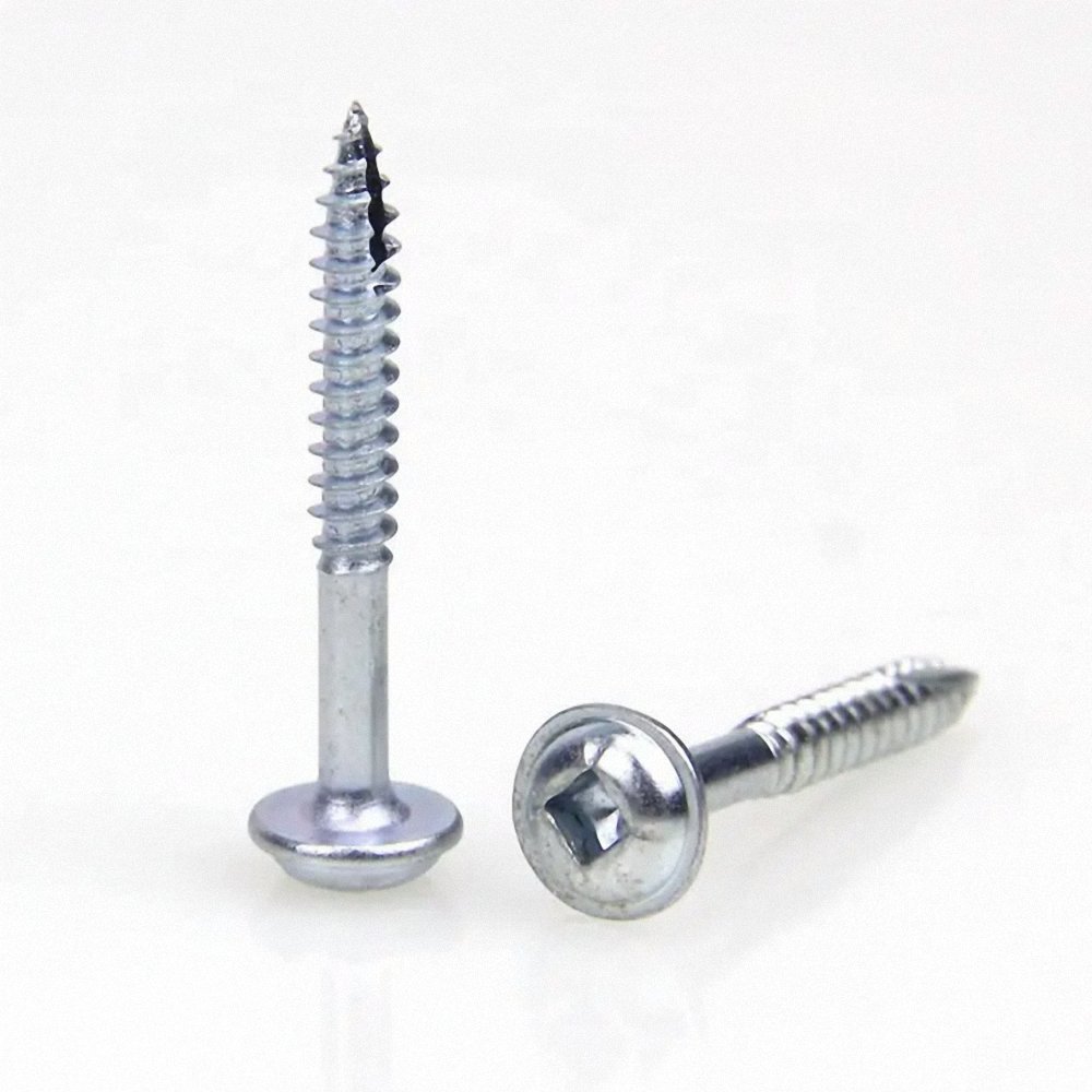 Pocket Hole Square Head Drive Self Cutting Threaded Screws