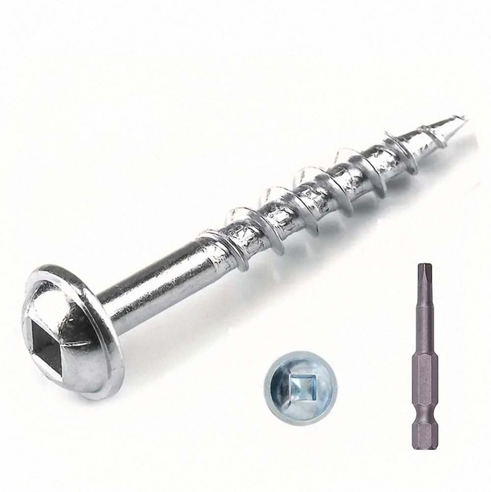 Pocket Hole Square Head Drive Self Cutting Threaded Screws
