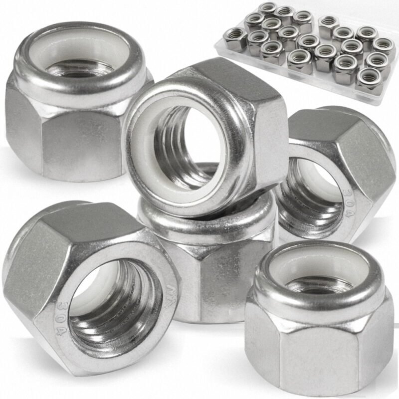 Huaduo Nut SS304 Nylon Insert Nylock Lock Nut