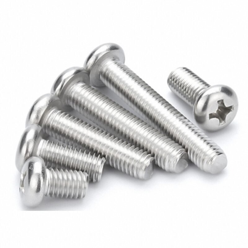 Huaduo Screw SS304 Round Head Machine Screw DIN7985