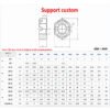 Slotted Hexagon Lock Castle Nuts