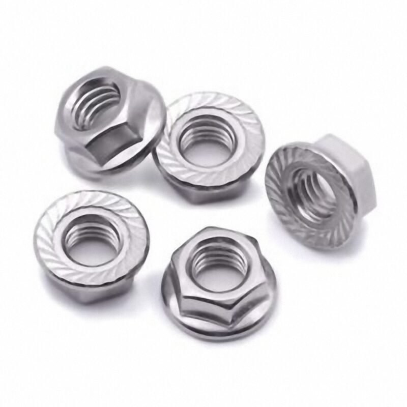 Stainless Steel Serrated Hexagon Flange Locking Nuts