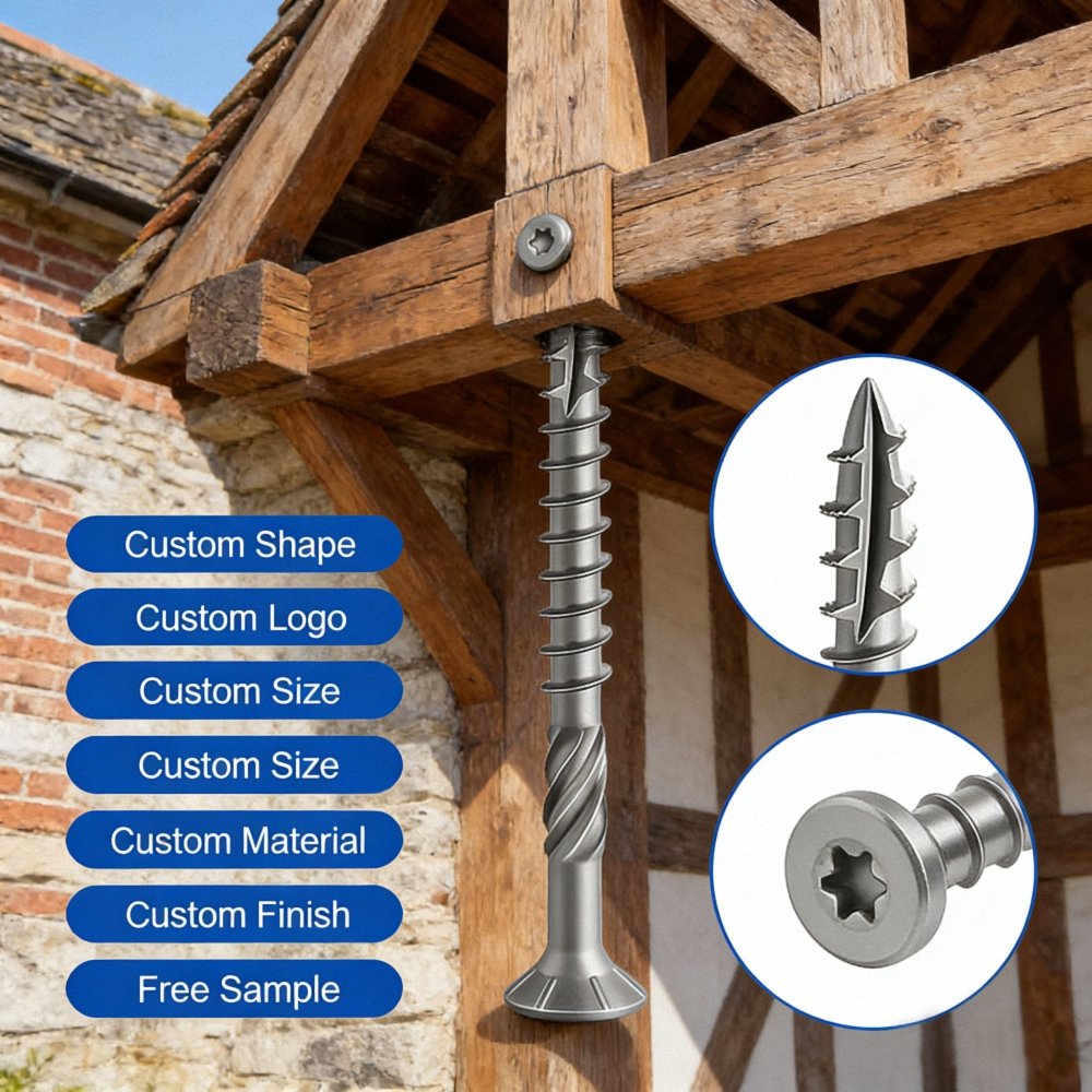 Stainless Steel Torx Star Drive Wood Screws
