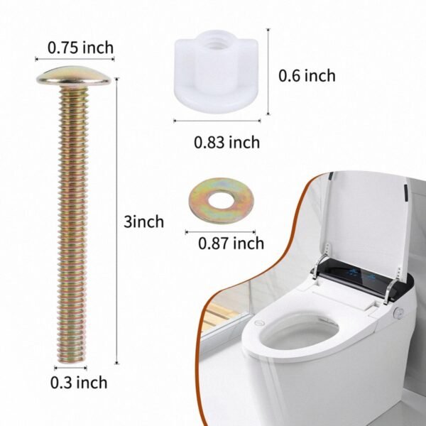 Toilet Seat Hinge Screws Bolts
