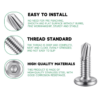 socket-Sheet-Metal-Screws Flat Hex Socket Head Screws for Construction Applications