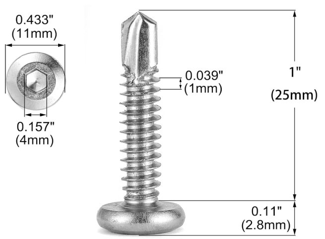 socket-drilling-screw Flat Hex Socket Head Screws for Construction Applications