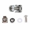 Stainless Steel Cage Nut holding a Zinc Plated Square Nut with Mounting Screw