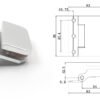 .01 Frameless Aluminum Pivot Shower Hinge For Bathroom Glass Door