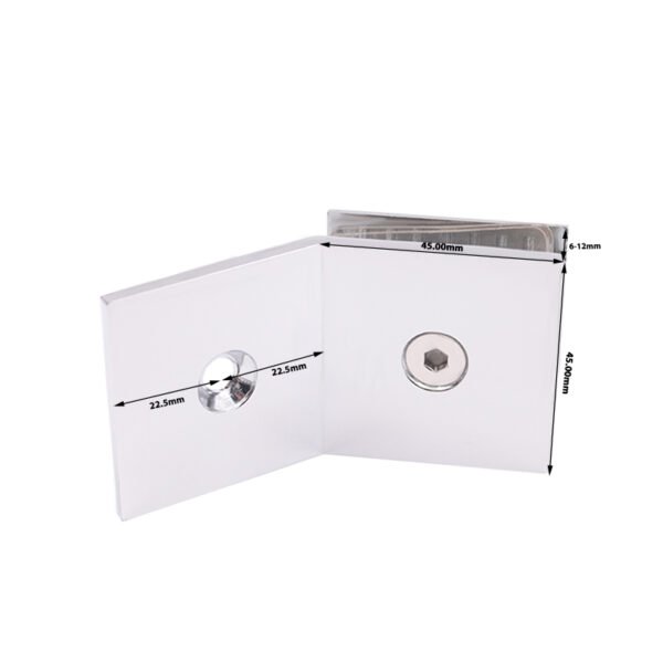135 Degree Brass Glass Clamp Bathroom Clip Glass Shower Fittings