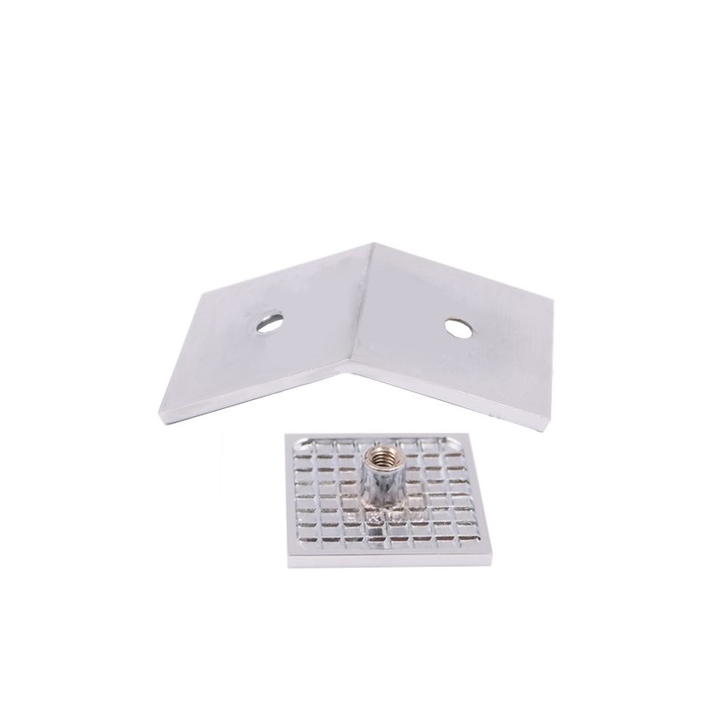 135 Degree Brass Wall Mounted Glass Clips Glass Door Hinge Clamp