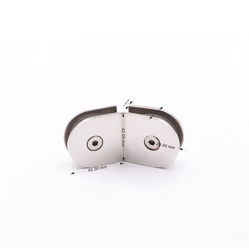 135 Degree Glass To Glass Bracket Stainless Steel Glass Clamp