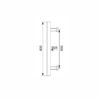 24" Customization Back-To-Back Ladder Brass Glass Door Pull Handle