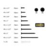 240 pcs Wood Screws Kit