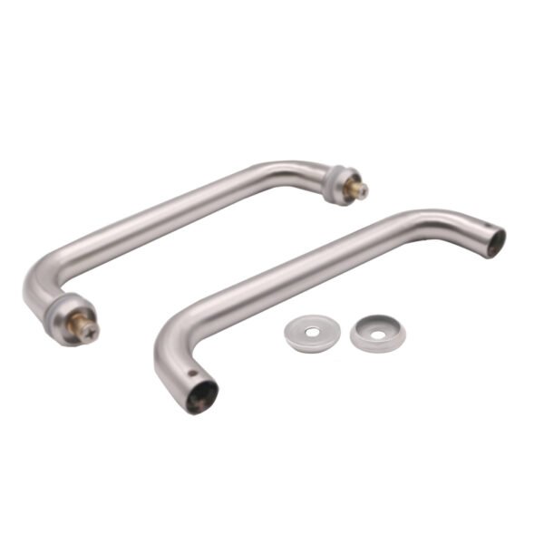 8" Back-To-Back Tubular Stainless Steel Brass Glass Door Pull Handle