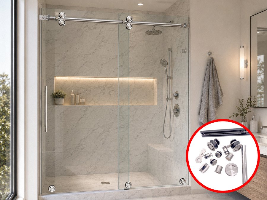 Sliding glass door hardware supplied for distributor product ranges