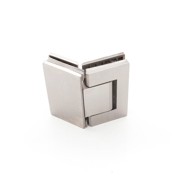 Adjustable 135 Degree Glass To Glass Chrome Stainless Steel Door Hinges