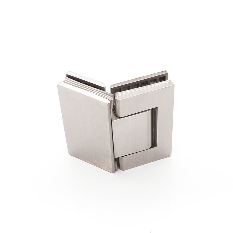 Adjustable 135 Degree Glass To Glass Chrome Stainless Steel Door Hinges